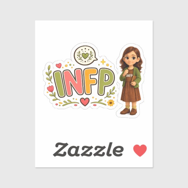 INFP — A Sonhadora Criativa Aufkleber (Blatt)