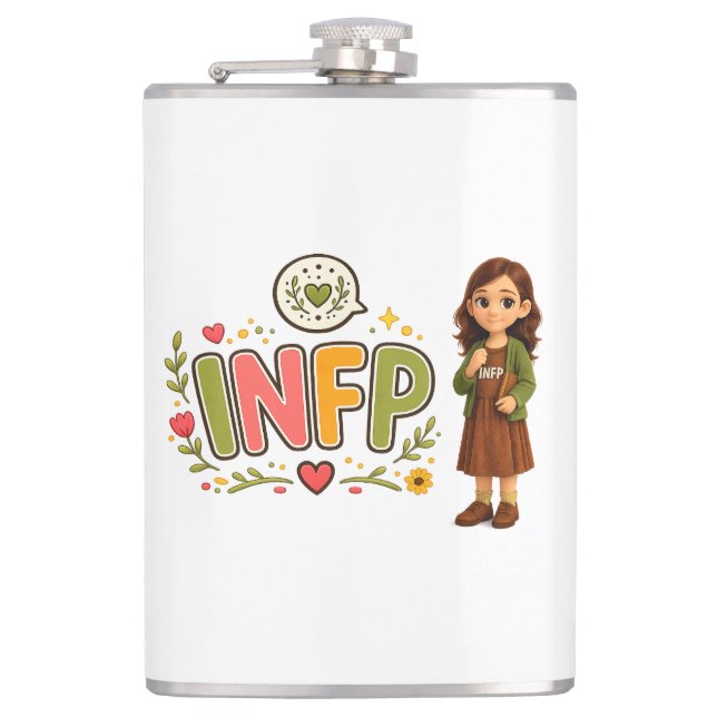 INFP — A Sonhadora Criativa Flachmann (Vorderseite)