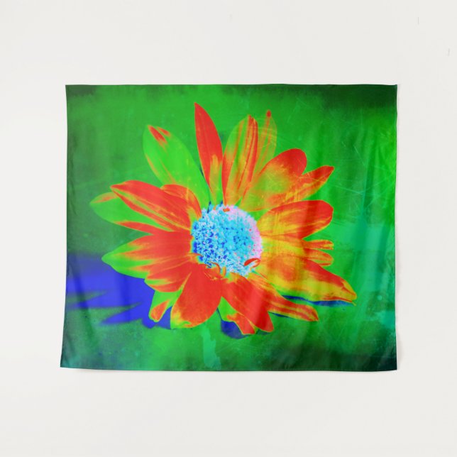 Infra Red Daisy Wandteppich (Vorderseite (Horizontal))