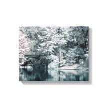 Infrared Paris Garden Stretched Canvas Print
