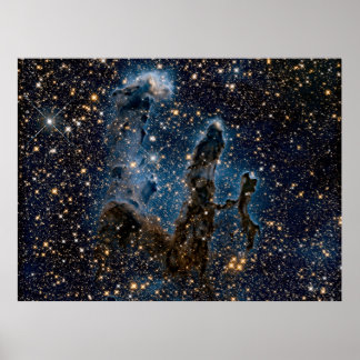 Infrarot-Adlernebel Säulen der Schöpfung Poster