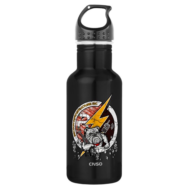 INFRAROT-GURDE EDELSTAHLFLASCHE (Vorderseite)