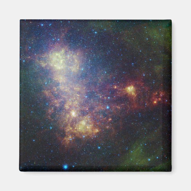 Infrarot-Porträt, das Sterne und Staub aufdeckt Magnet (Vorne)