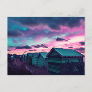 Infrarot Sunset Postkarte