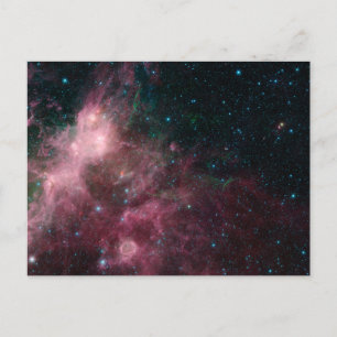 Infrarotansicht mit Geburt und Tod von Sternen Postkarte