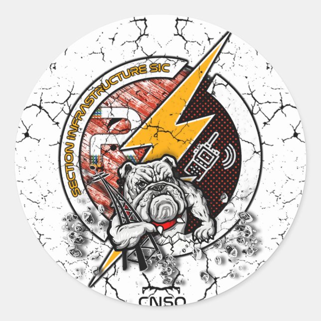 INFRAROTAUFKLEBER RUNDER AUFKLEBER (Vorderseite)