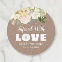 Infusion mit Liebe rustikale Kraft rosa Blumenzehe