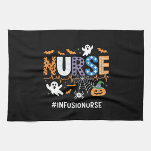 Infusion Nursing Stethoscope Halloween Essen Geschirrtuch