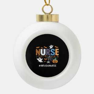Infusion Nursing Stethoscope Halloween Essen Keramik Kugel-Ornament