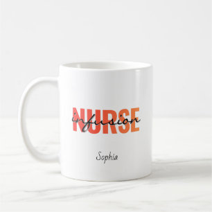 Infusionskrankenschwester-Typografie-Design Kaffeetasse