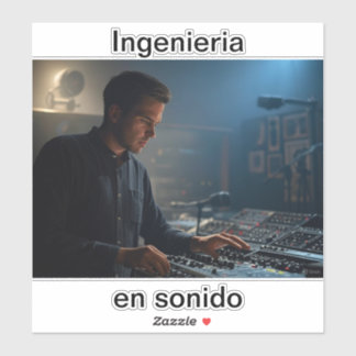 Ingenieria en sonido aufkleber