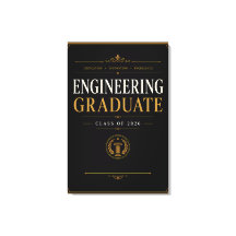 Ingenieur Absolvent 2026 Elegante Gold Kunst