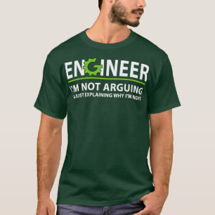 Ingenieur argumentiert nicht für einen lustigen In T-Shirt