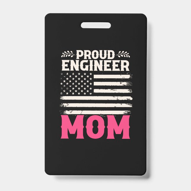 Ingenieur Art Proud Engineer Mama Ausweis (Vorderseite)