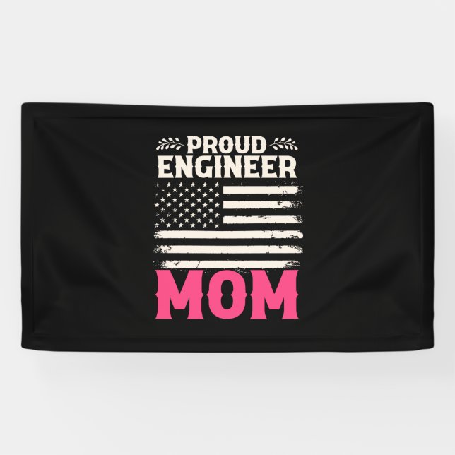 Ingenieur Art Proud Engineer Mama Banner (Horizontal)