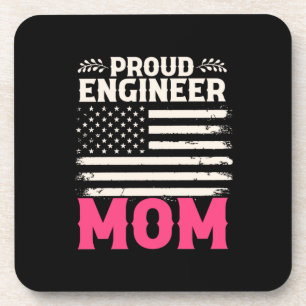Ingenieur Art Proud Engineer Mama Getränkeuntersetzer