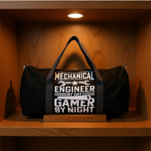 Ingenieur bei Tag, Gamer bei Nacht Duffle Bag