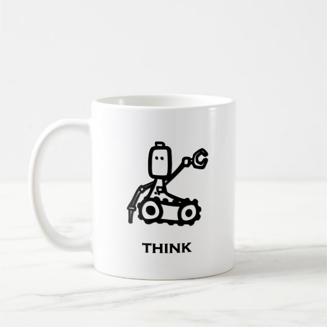 Ingenieur Bot Think Tasse (Links)
