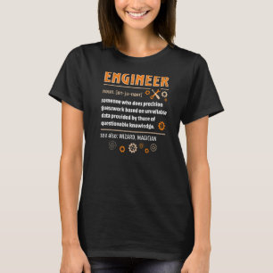 Ingenieur Definition Engineering Nerdy Science Gee T-Shirt