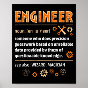 Ingenieur Definition Lustig Ingenieurwesen Nerdy W Poster