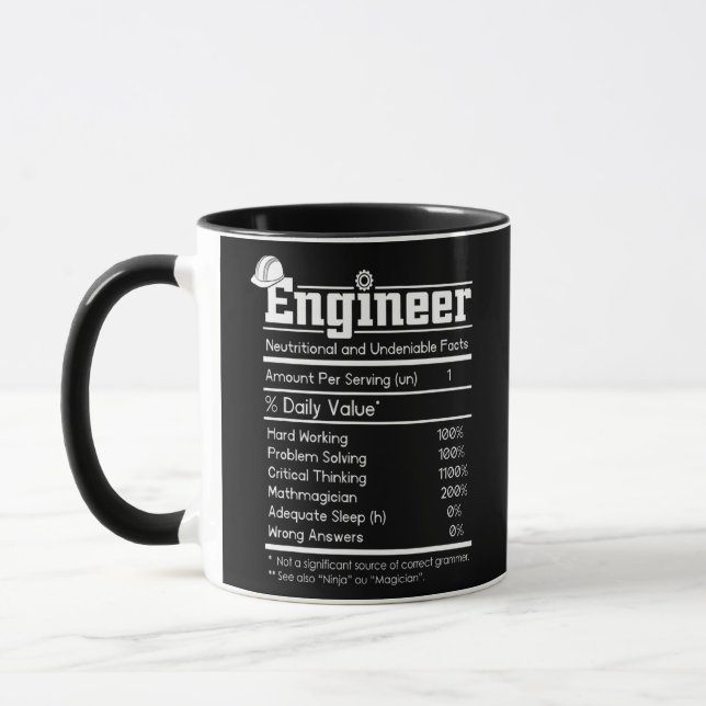 Ingenieur Definition Men Engineering Funny Tasse (Links)