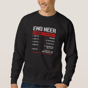 Ingenieur der Maschinenanlage für Stundensätze Sweatshirt