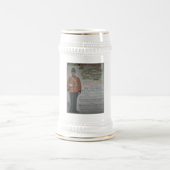 Ingenieur-Einstellungsplakat 1890 Englands Bierglas (Mittel)