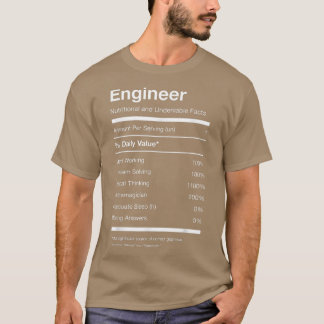 Ingenieur Ernährung Ernährung Fakten Funny T-Shirt