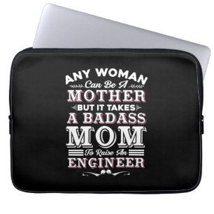 Ingenieur erschafft eine Mama, einen Ingenieur auf Laptopschutzhülle