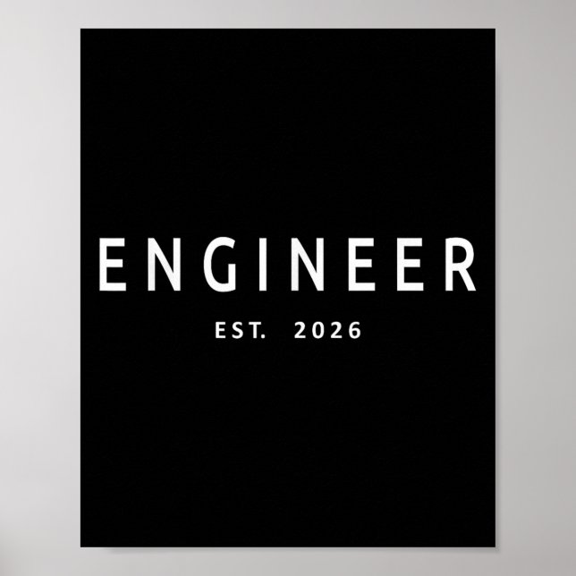 Ingenieur Est. Engineering-Abschluss 2026 Poster (Vorne)