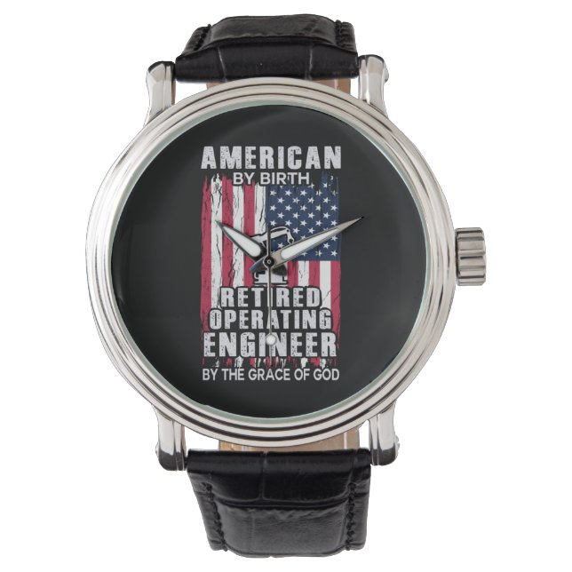 Ingenieur für amerikanisches Nachfahren Armbanduhr (Vorderseite)