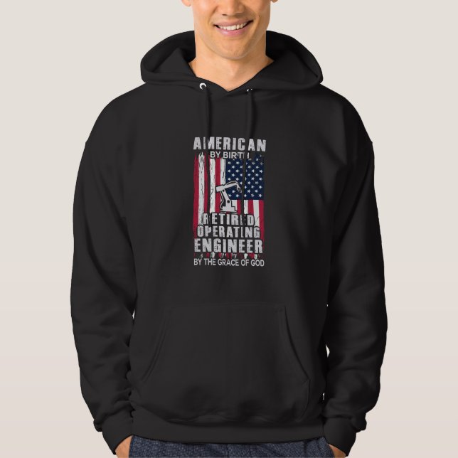 Ingenieur für amerikanisches Nachfahren Hoodie (Vorderseite)