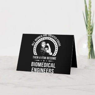 Ingenieur für Biomedizin für Frauen Feiertagskarte