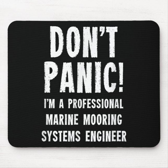 Ingenieur für maritime Verankerungssysteme Mousepad (Vorne)