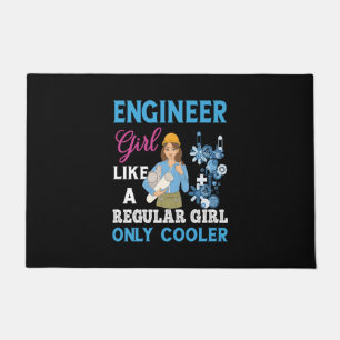 Ingenieur für Proud Engineer Girl Fußmatte