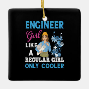 Ingenieur für Proud Engineer Girl Keramikornament