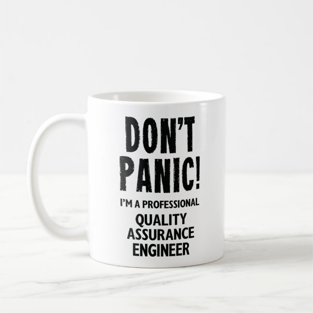 Ingenieur für Qualitätssicherung Kaffeetasse (Links)