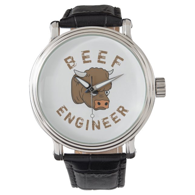 Ingenieur für Rindfleisch Armbanduhr (Vorderseite)