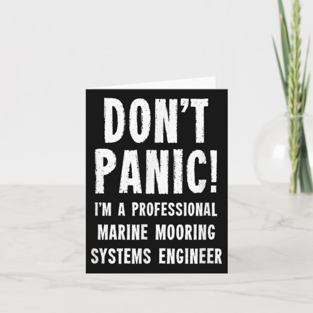 Ingenieur für Schifffahrtsrudersysteme Karte (Vorderseite)