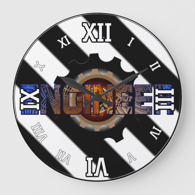 Ingenieur Große Wanduhr (Vorderseite)