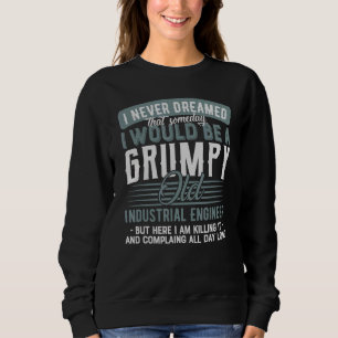 Ingenieur Grumpy und alt Sweatshirt