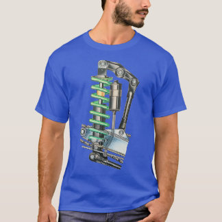 Ingenieur Heißes Motorrad Garage T-Shirt
