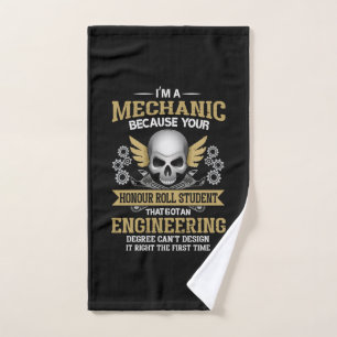 Ingenieur I ist Maschinenbauer Handtuch