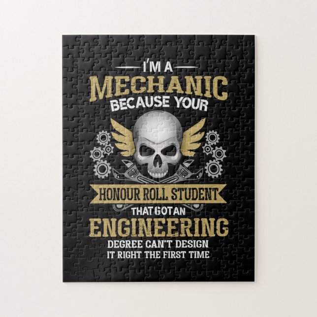 Ingenieur I ist Maschinenbauer Puzzle (Vertikal)