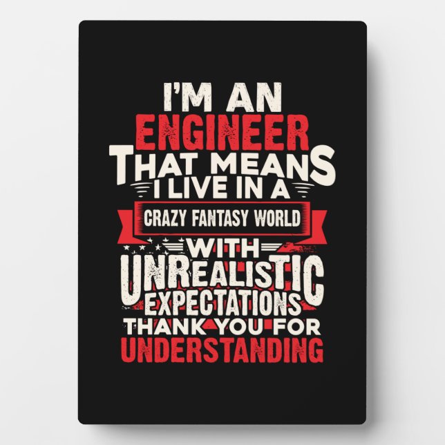 Ingenieur ich bin Ingenieur Fotoplatte (Vorderseite)