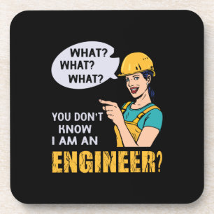 Ingenieur ich bin Ingenieur Getränkeuntersetzer