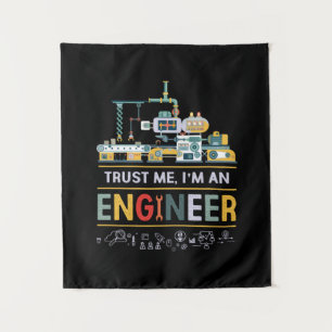 Ingenieur ich bin Ingenieur Wandteppich