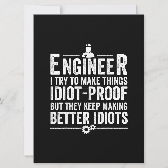 Ingenieur Ich versuche, Dinge idiot-proof zu mache Save The Date (Vorderseite)