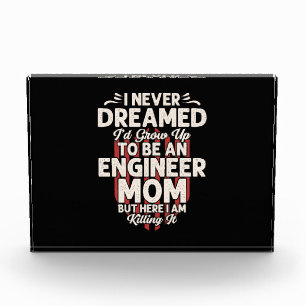 Ingenieur ich würde zu einer Ingenieur-Mama werden Fotoblock