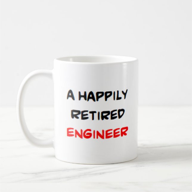 Ingenieur im Ruhestand Kaffeetasse (Links)